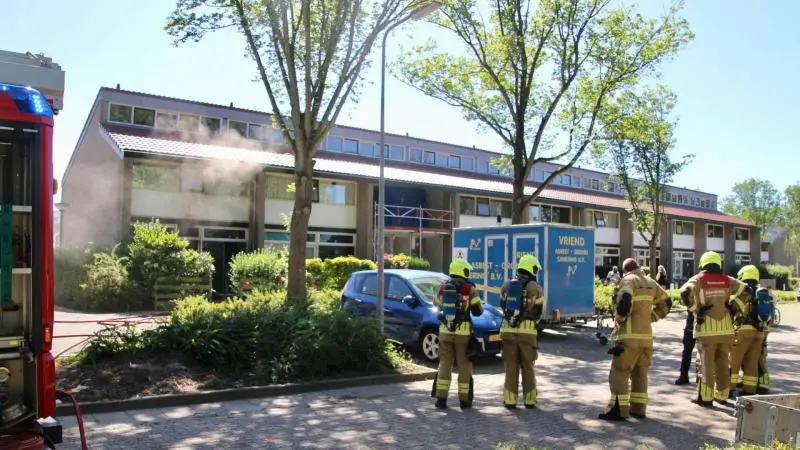 Foto van de grote brand