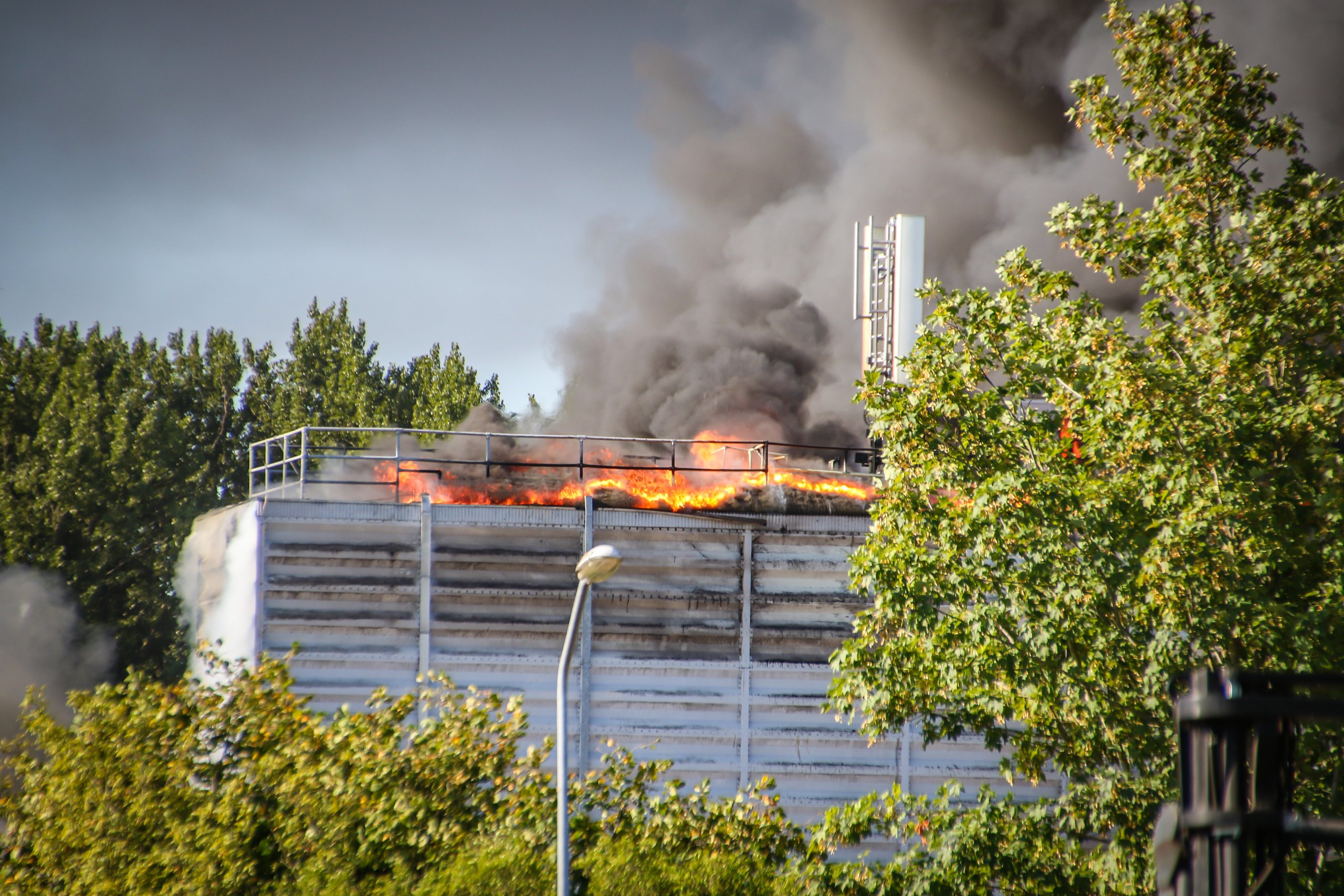 Brand gebouw